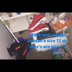 Jordan shoes and sandals and air max’s